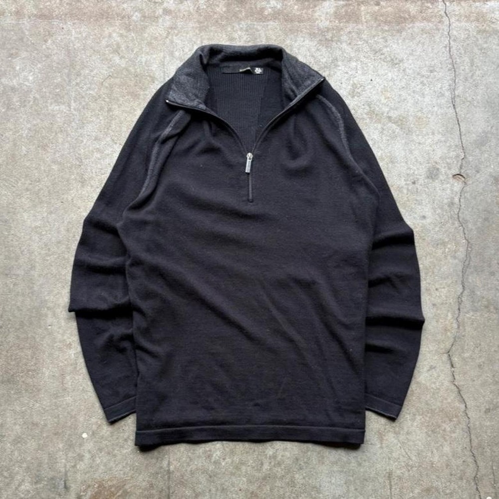 Smartwool black quarter zip sweater   Mens Size XL